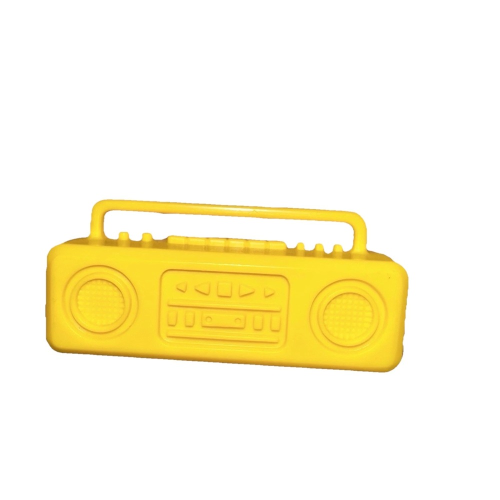 Vintage 1990's Barbie‎ Doll Radio Boom Box Yellow Malaysia Accessories